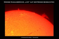 Sonnenausbruch im h-apha Licht