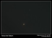 Venus bei Saturn im Juni 2007