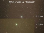 Der Komet Machholz 2004 über Riesa