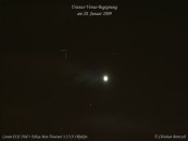 Begegnung Venus – Uranus am 20. Januar 2009