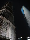 Der Jin Mao Tower und der World Financial Tower rechts