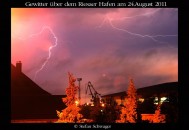 Unwetter in der Nacht vom 24. auf den 25. August