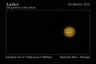 Jupiter mit Mdem großen roten Fleck