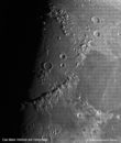 Das Mare Imbrium (Regenbogenmeer) auf dem Mond 