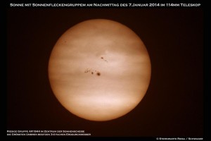 Sonnenfleck im Januar