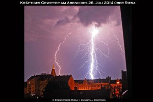 Unwetter am 28. August über riesa