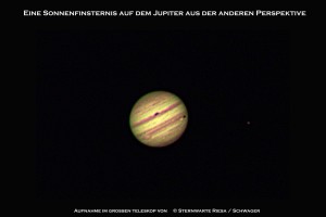 Der Jupiter mit Mondschatten
