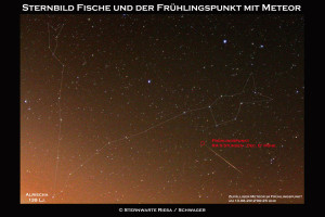 SB Fische mit Frühlingspunkt und Meteor