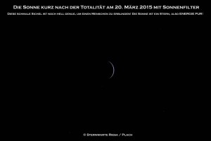 Sonnensichel nach Totalität