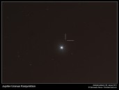 Jupiter-Uranus Konjunktion am 06. Januar 2011