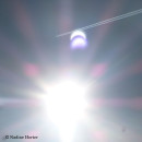 Aufnahme der partiellen Sonnenfinsternis aus Neuenmarkt/Wirsberg ©Nadine Horter