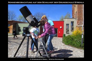Grundschule Strehla Sonnenbeobachtung