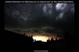 Unwetterfront am 12.05.2015