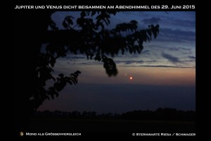 Venus und Jupiter