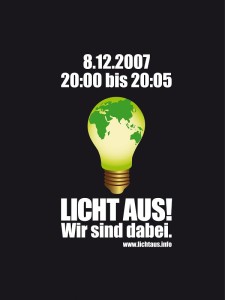 Banner Aktion Licht aus