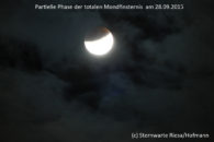 Die Totale Mondfinsternis 2015 in Riesa