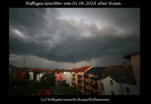 Unwetter in Riesa