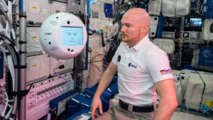 CIMON und Alexander Gerst auf der ISS